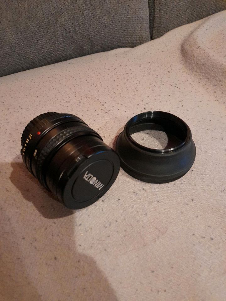 Objektiv Minolta MD Rokkor 50mm 1:1.7 Lens Japan. in Schleusingen