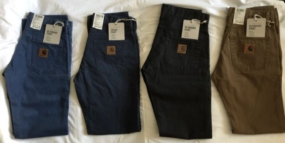 CARHARTT Jeans Hose Klondike Texas 31 34 Blau Schwarz Braun JE 75 in Berlin