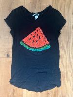 H&M Shirt schwarz mit Pailletten (Melone) Größe XS Hessen - Kelkheim Vorschau