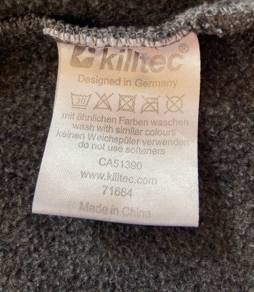 ‼️Killtec Fleecejacke, grau meliert, Größe 164 in Hagen am Teutoburger Wald