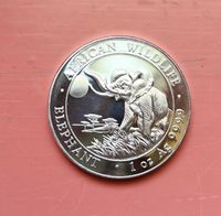 SomaliaElefant 1 oz 999,9 Silber  2016 Silbermünze als Geschenk Brandenburg - Woltersdorf Vorschau