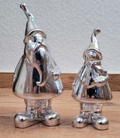 2 x Weihnachtsmann silberfarben Keramik Niedersachsen - Lindhorst Vorschau