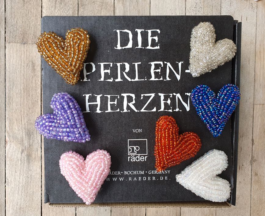 Räder Design Die Perlen Herzen Herz 7 Stück Hochzeit Hippie Boho in Essen