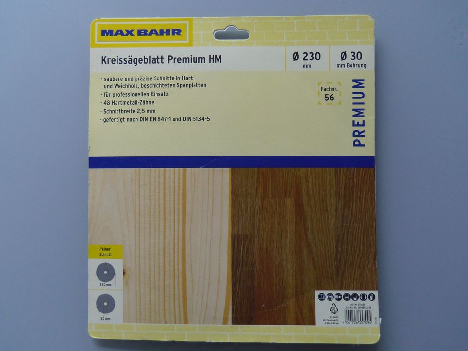 Kreissägeblatt Premium HM 230 x 30 x 2,5 mm Z 48 feiner Schnitt in Staufenberg