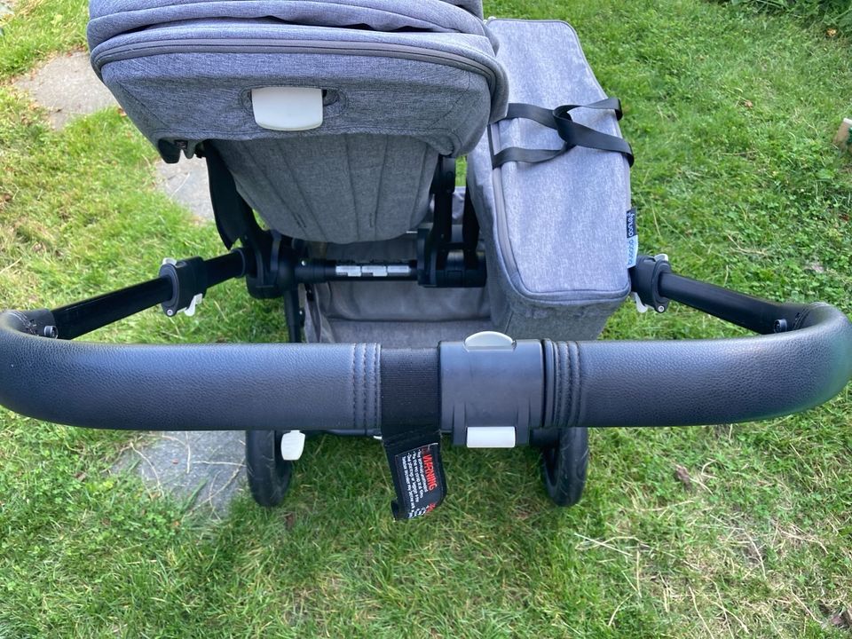 Bugaboo Donkey 2 grey melange mit Babywanne in Neubiberg