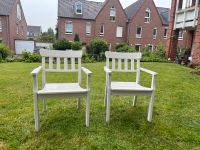 2 Ikea Gartenstühle weiß Nordrhein-Westfalen - Meerbusch Vorschau