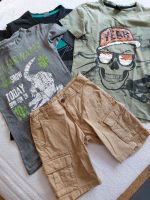 3x Jungen T-Shirts Shirts & Cargohose Shorts Größe 134/140 Top Baden-Württemberg - Berghülen Vorschau