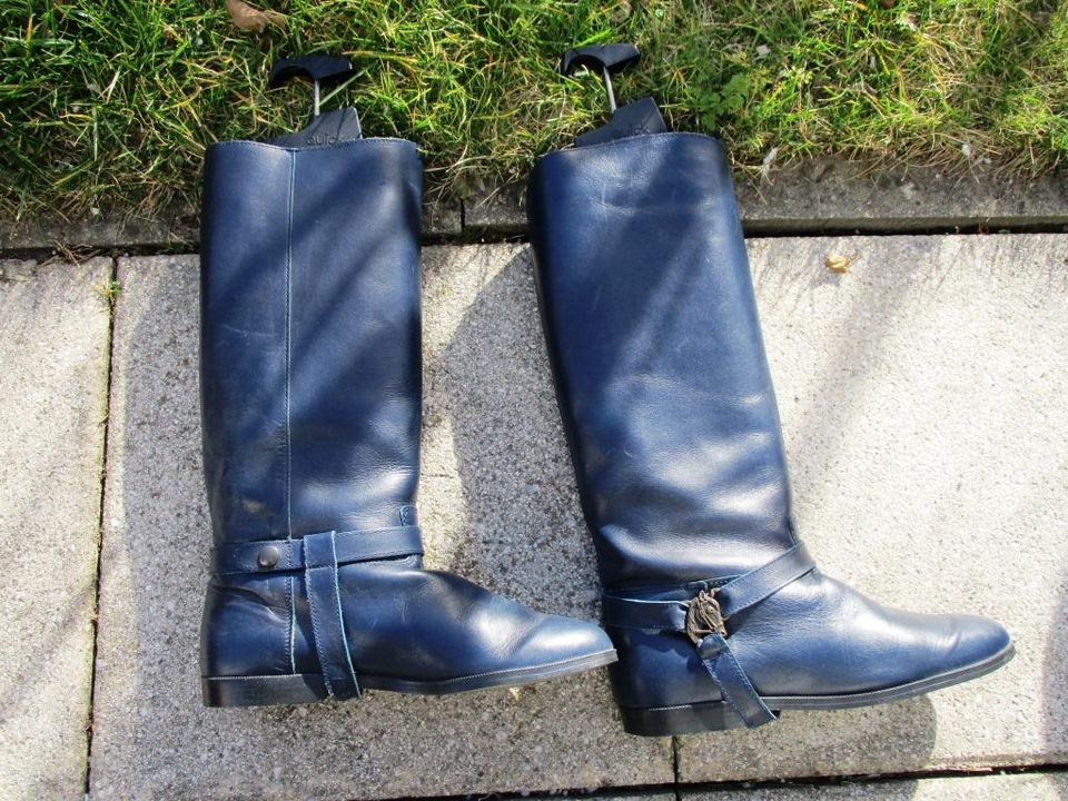 Elastomere Echtleder Vintage-cowboylook Stiefel Gr.41 in Gersthofen