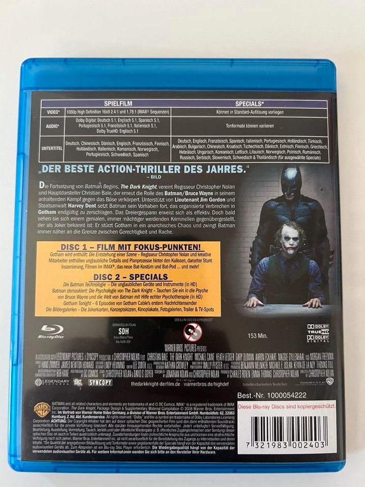 Blu-Ray The Dark Knight 2-Disc Special Edition (Batman) in Pirna