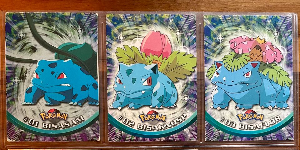 Pokemon - TV Animation - TOPPS - #1+#2+#3 - Blue Logo in Emmendingen