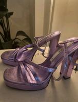 ZARA High Heels Metallic Lilac Gr. 38 München - Moosach Vorschau
