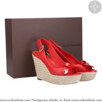 Louis Vuitton Wedge Sandale - Espadrille Stil Gr. 39,5 in rot Hessen - Darmstadt Vorschau