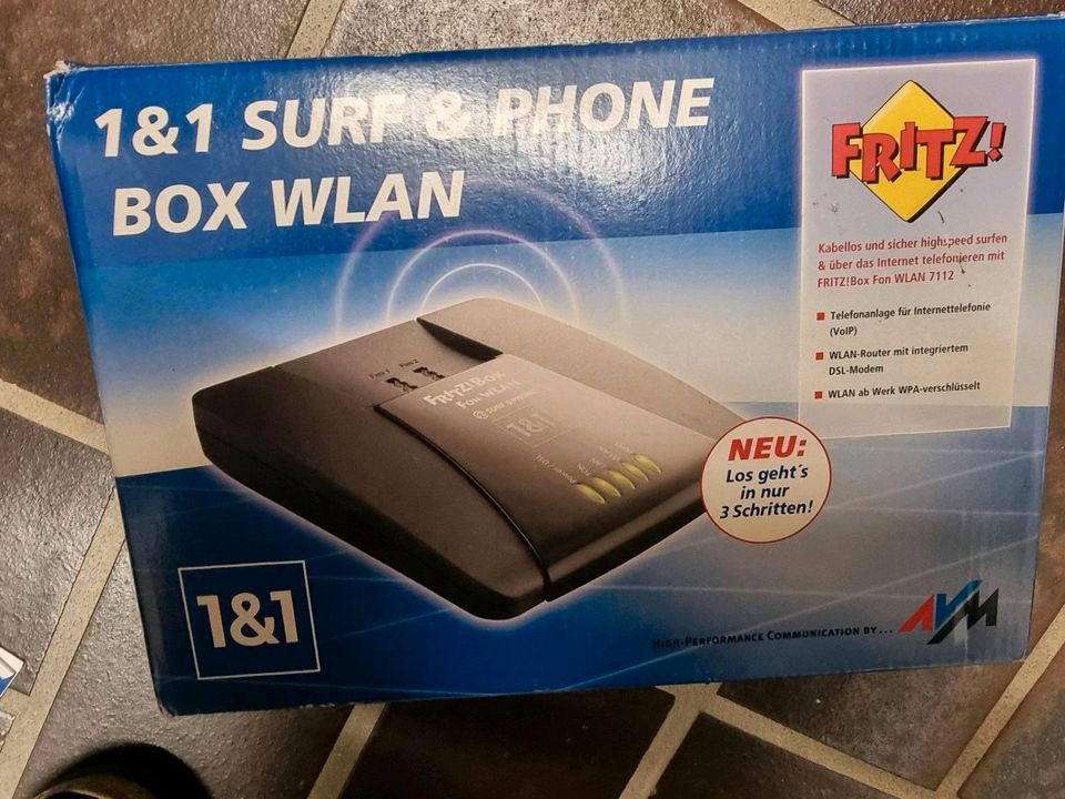 Fritz!Box Fon WLAN Router Surf & Phone 7112 DSL Modem in Hof (Saale)