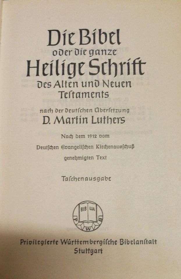 2 mal  'Die Bibel oder die ganze heilige Schrift' in Blankenfelde-Mahlow