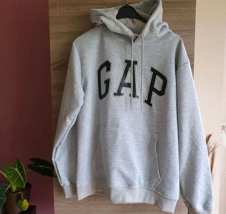 GAP Kapuzensweatshirt grau Größe L in Duisburg