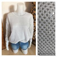 Wie neu Leichte Strickpullover Lochmuster glänzend Gr.M-L Hessen - Stadtallendorf Vorschau