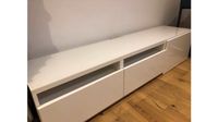 TV-Sideboard Besta, weiß Hochglanz, mit Glasplatte, 180cm, 100€ Saarbrücken-West - Gersweiler Vorschau