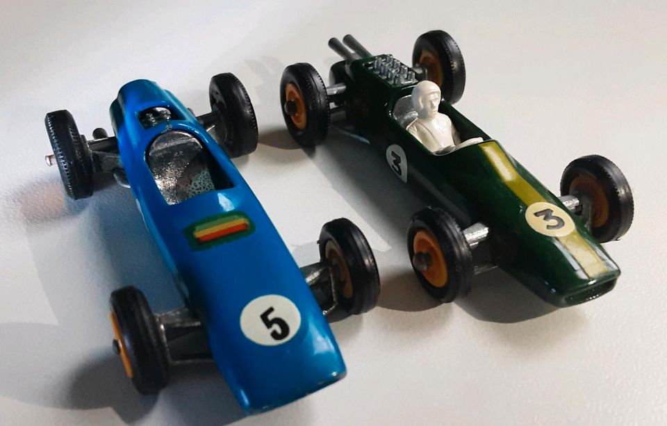 Matchbox Nr. 19, Lotus und Nr. 52, B.R.M., Formel 1 in Berlin