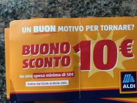 5x 10 Euro Gutschein nur für Aldi Italien ab 50€ Einkaufswert Bayern - Forstinning Vorschau