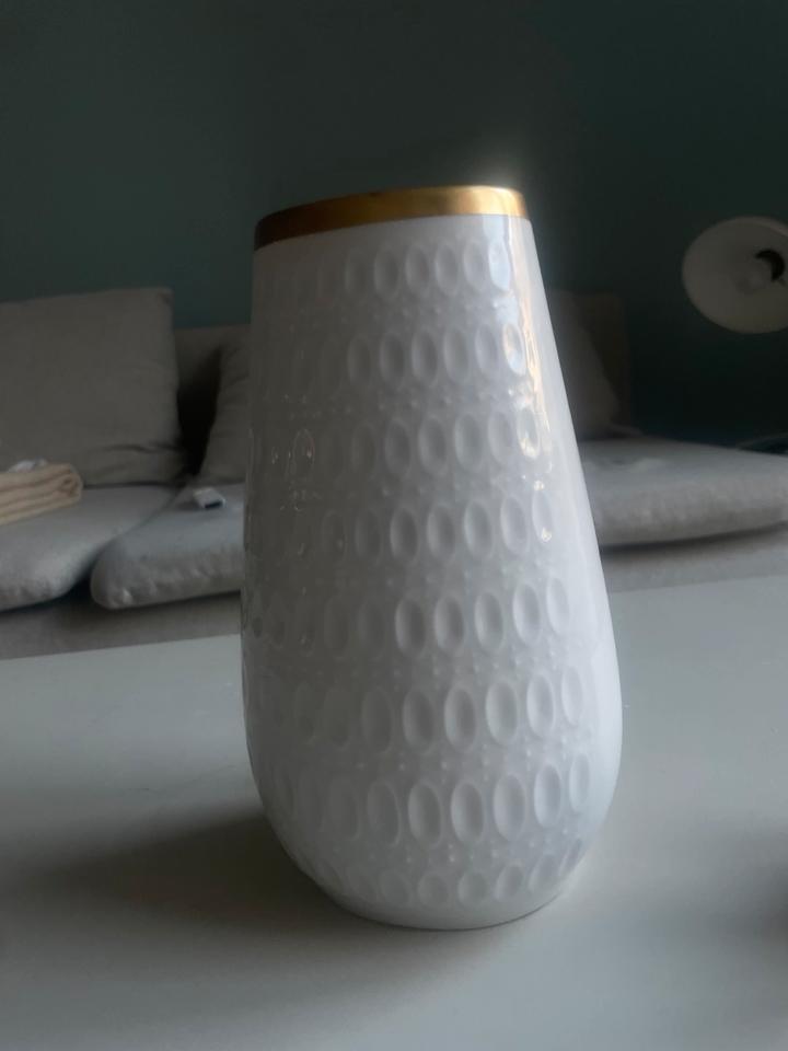 Vase Goldrand 60er Jahre Winterling Porzellan H&M Home Ikea in Berlin