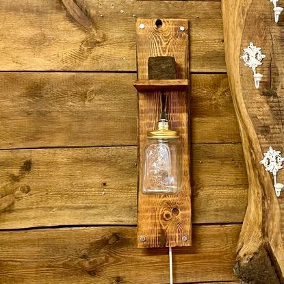 Rustikale Wandleuchte ⭐ Paletten Lampe ⭐ Wandlampe in Friesoythe