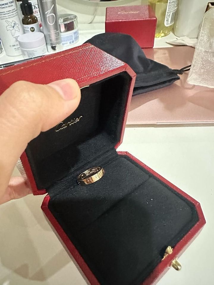 Cartier Love Ring 1 Diamant mit Zertifikat - Rose Gold - Size 50 in Berlin