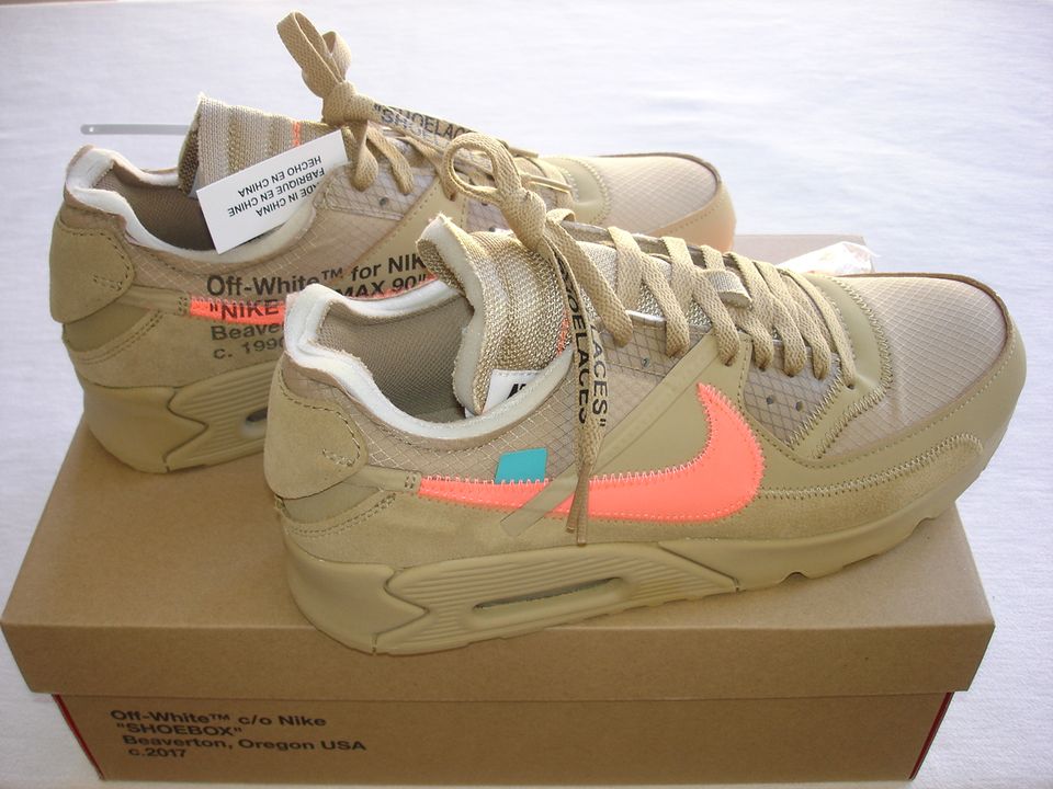 Nike Air Max 90 Off-White Desert EUR 44 US 10 NEU offwhite Airmax in Berlin