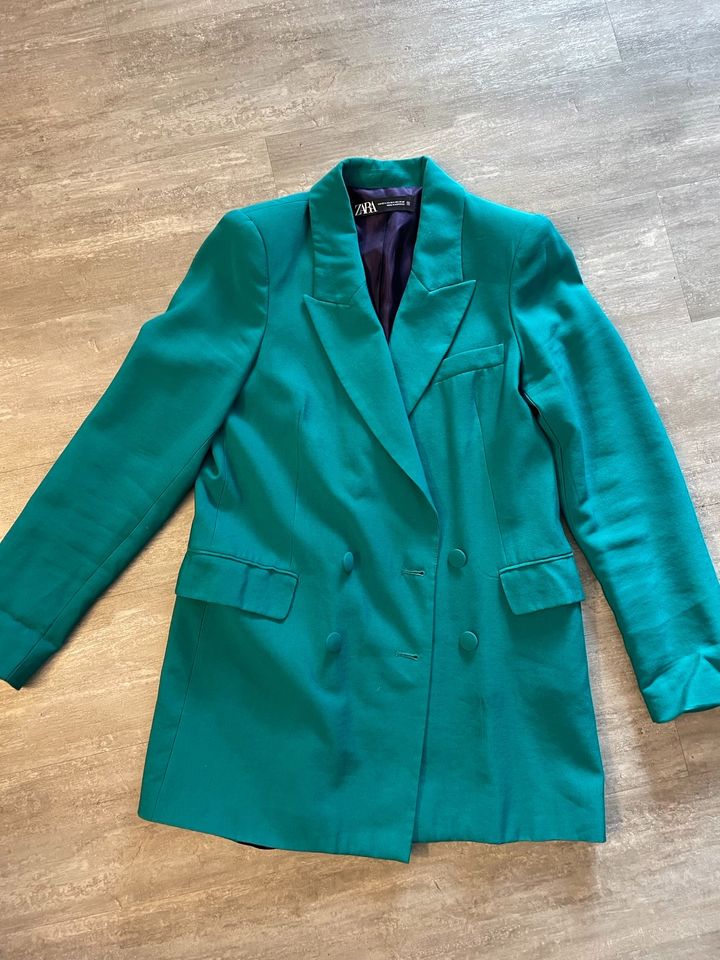 Zara Long Blazer Damen Größe XS-S petrol in Ammerndorf