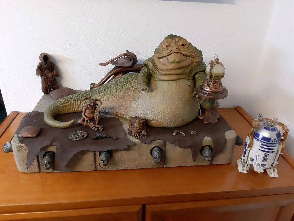 Jabba the Hutt Throne Star Wars Sideshow 12" mit excl. Figuren in Dollart