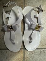 Michael Kors Schuhe Sandalen Sommerschuhe 38 weiß gold Sachsen - Brandis Vorschau