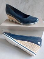 TAMARIS Damenschuhe Ballerina Keilabsatz Gr 40 blau Lack Herzogtum Lauenburg - Mölln Vorschau