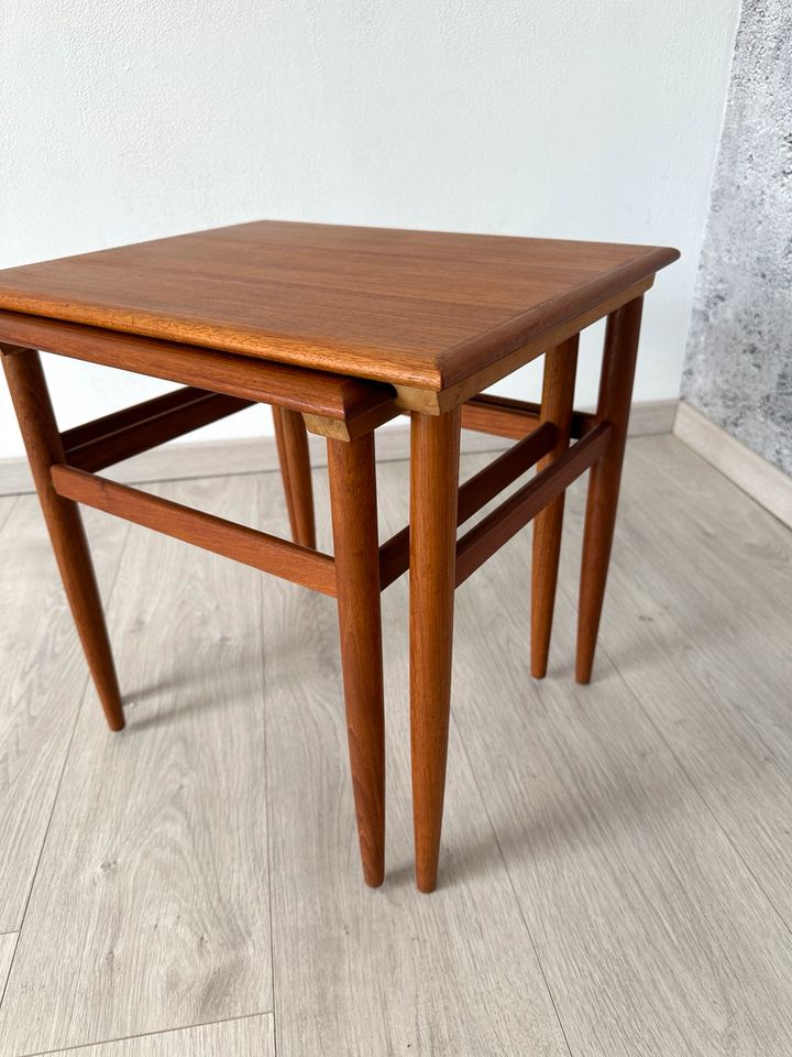 Dänische Teak Satztische/Couchtische Retro MidCentury, 60er in Mülsen