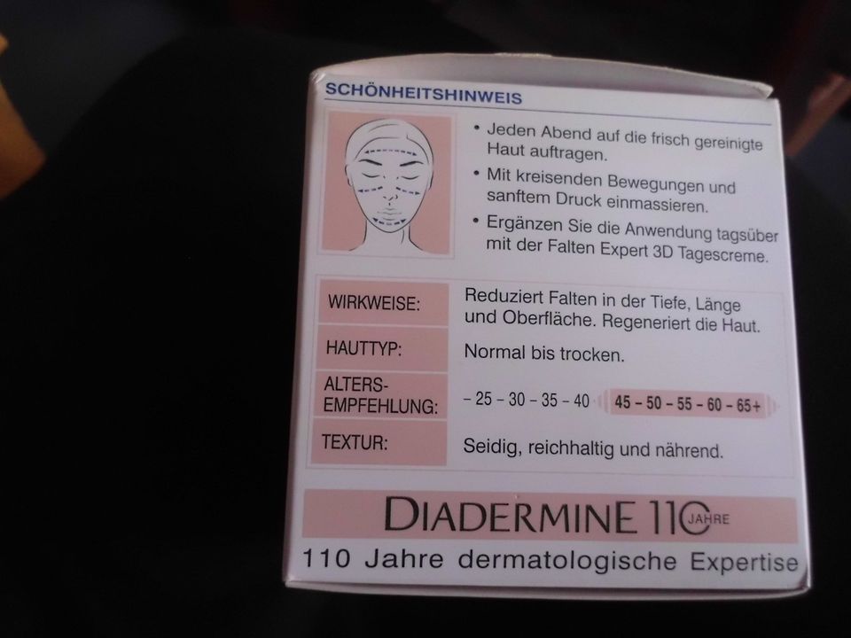 Diadermine Creme Falten Expert 3D Nachtcreme neu in Altenholz