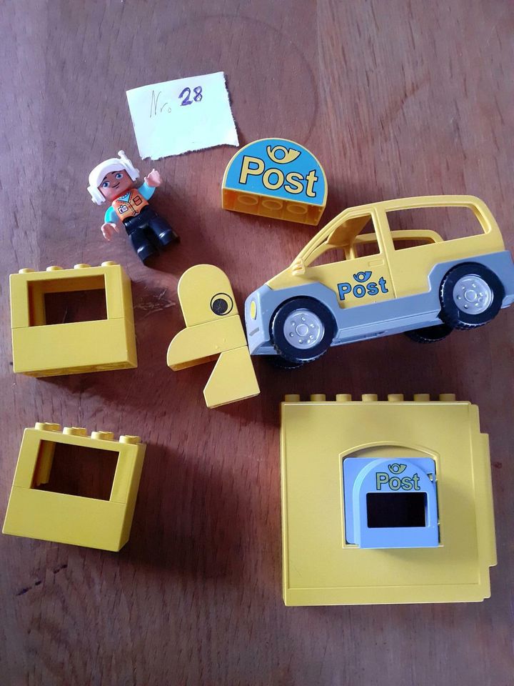 Lego duplo Nr. 28 Postauto Figuren Fenster Fahrzeug Mensch in Augsburg