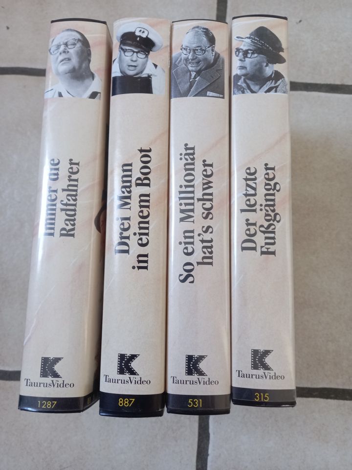 Heinz Erhardt Kollektion Video 1991 4 x  VHS Film aus 1960 in Wiesbaden