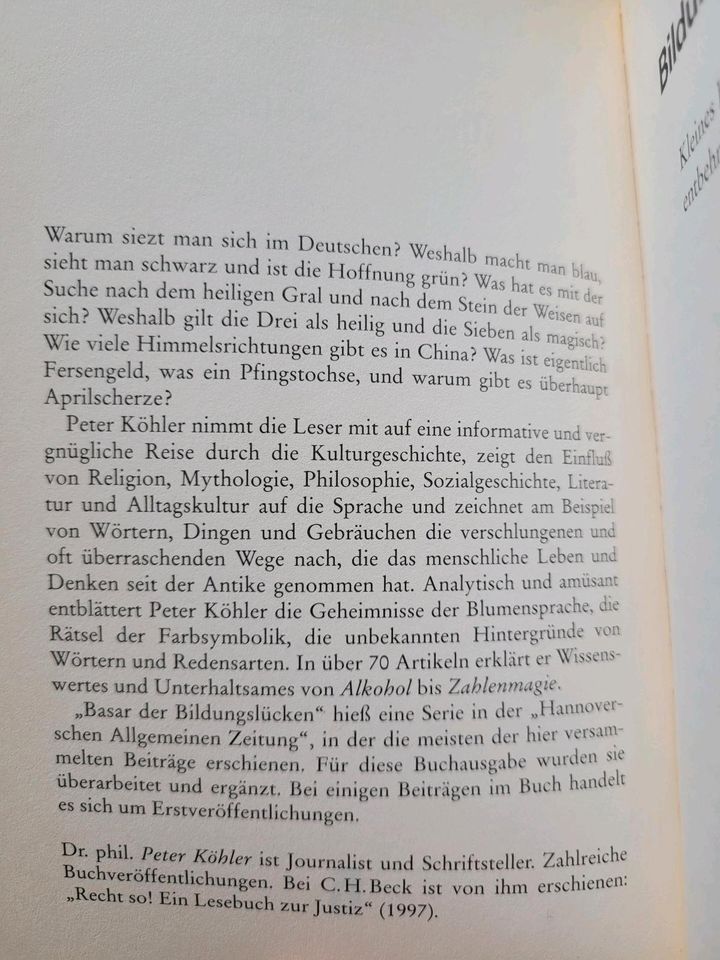 Peter Köhler ⭐ Basar der Bildungslücken. Beck'sche Reihe.Handbuch in Stuttgart
