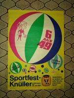 DDR Lotto Werbeplakat 6 aus 49 Sportfest Knüller 40x28cm 1969 Sachsen-Anhalt - Luso Vorschau