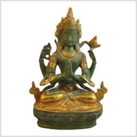 Avalokiteshvara Chenrezig Messing kaffeebraun o. antikgrün 19cm Hamburg-Mitte - Hamburg Hamm Vorschau