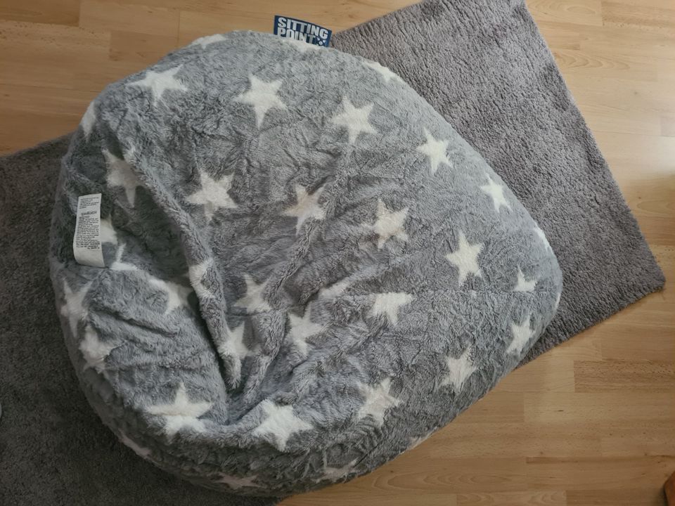 Sitzsack Sitting Point grau Sterne Beanbag L Fluffy Stars 90x70cm in  Sachsen-Anhalt - Quedlinburg | eBay Kleinanzeigen ist jetzt Kleinanzeigen