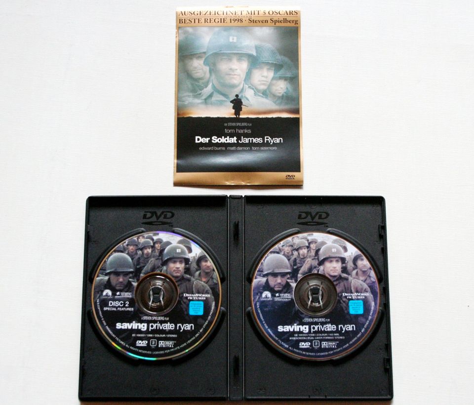 DVD Der Soldat JAMES RYAN Tom Hanks WWII 2. Weltkrieg Overlord in Schweitenkirchen