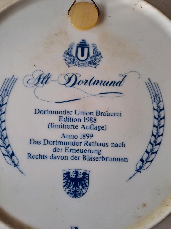 2 Wandteller Dortmunder Union Brauerei in Gelsenkirchen