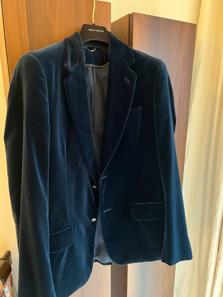 Original Louis Vuitton Blazer dunkelblau samt gr. 46 in Berlin