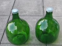 2x Ballonflasche grün 5 L H33cm 20cm Durchmesser Gärballon Deko Saarland - Mettlach Vorschau