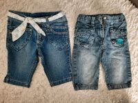 2 Jeansshorts Mädchen 98 / 104/ 110 blau Jens Shorts Knielang Niedersachsen - Vechelde Vorschau