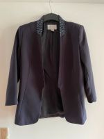 Blazer S 36 H&M dunkelblau Strass Glitzer blau Thüringen - Jena Vorschau