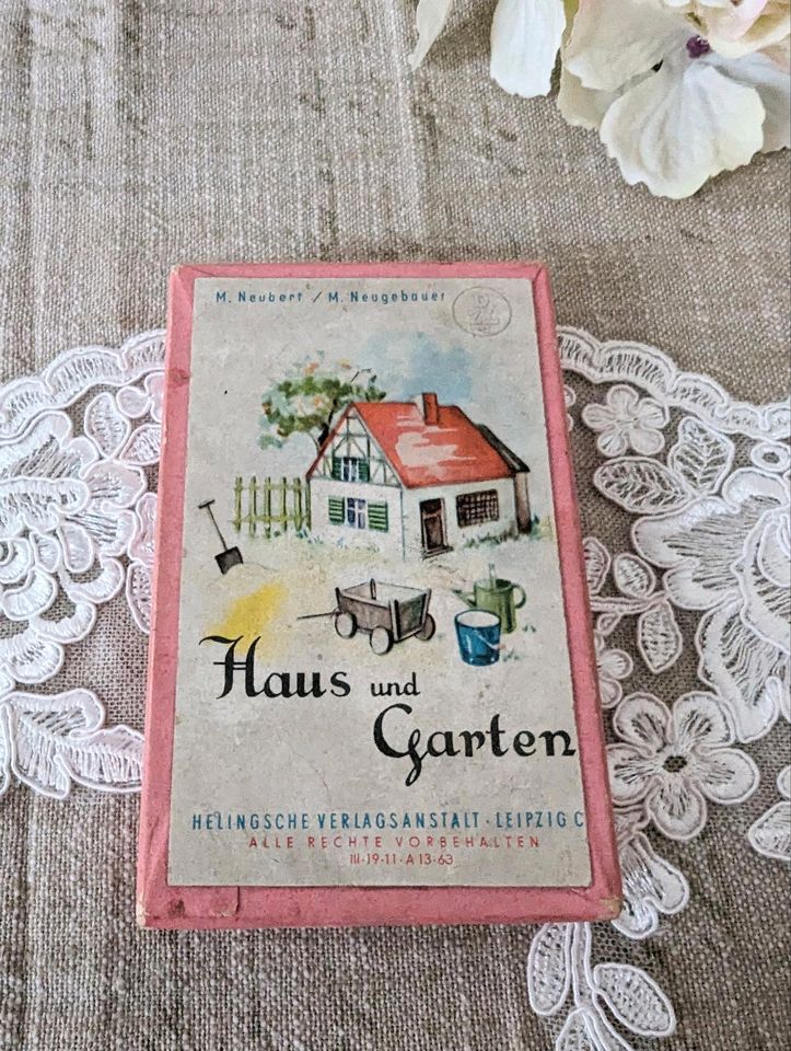 Vintage Kartenspiel/Quartett Haus und Garten ⚜️ Retro Fundstück in Glienicke/Nordbahn