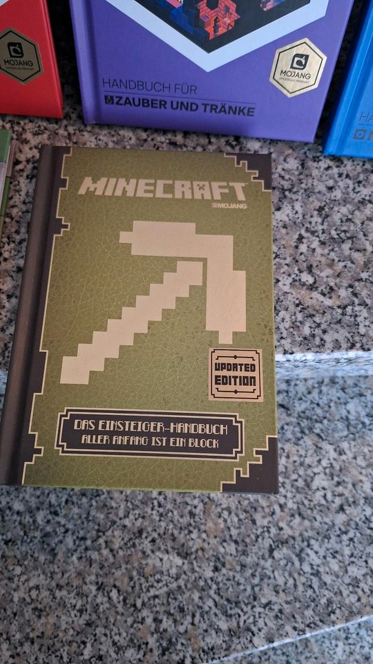 6 Minecraft Bücher Lösungsbuch Handbuch in sehr gutem Zustand in Mayen