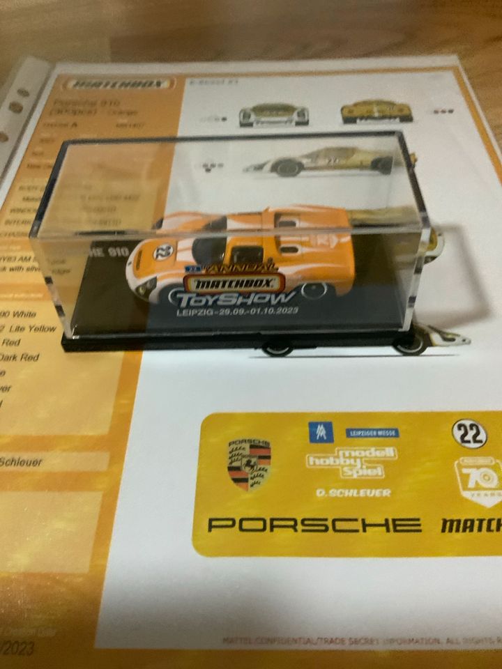 Matchbox Toyshow  Porsche 911 Leipzig-29.09.-01.10.2023 in Magdeburg