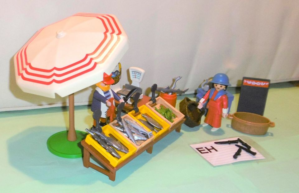 Playmobil City Life:5342 Fischmarktstand Nostalgie/Rosa Serie(EH) in Blankenheim