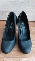 Pumps, High Heels, Absatzschuhe schwarz glitzer Niedersachsen - Lehrte Vorschau